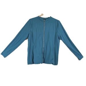 Nike Yoga Dri-fit Luxe Full Zip Jacket Turquoise 1X